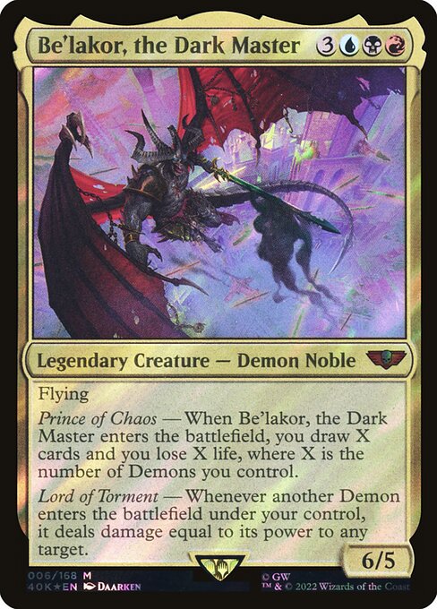Be'lakor, the Dark Master [Warhammer 40,000 Commander - 6]
