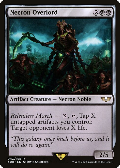 Necron Overlord [Warhammer 40,000 Commander - 43]
