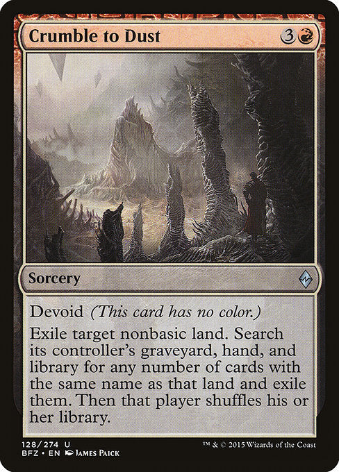 Crumble to Dust [Battle for Zendikar - 128]