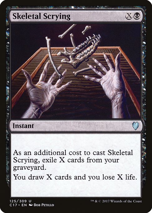 Skeletal Scrying [Commander 2017 - 125]