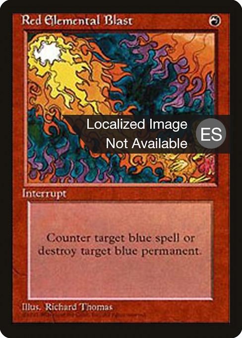 Red Elemental Blast [Fourth Edition Foreign Black Border - 218]