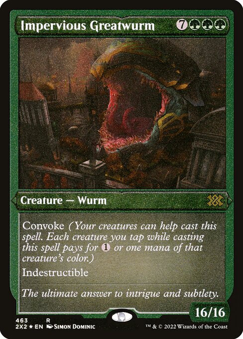 Impervious Greatwurm [Double Masters 2022 - 463]