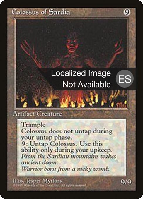 Colossus of Sardia [Fourth Edition Foreign Black Border - 308]