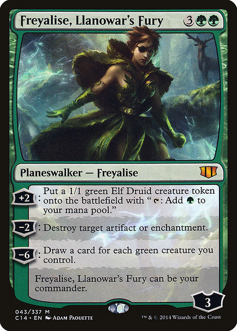 Freyalise, Llanowar's Fury [Commander 2014 - 43]