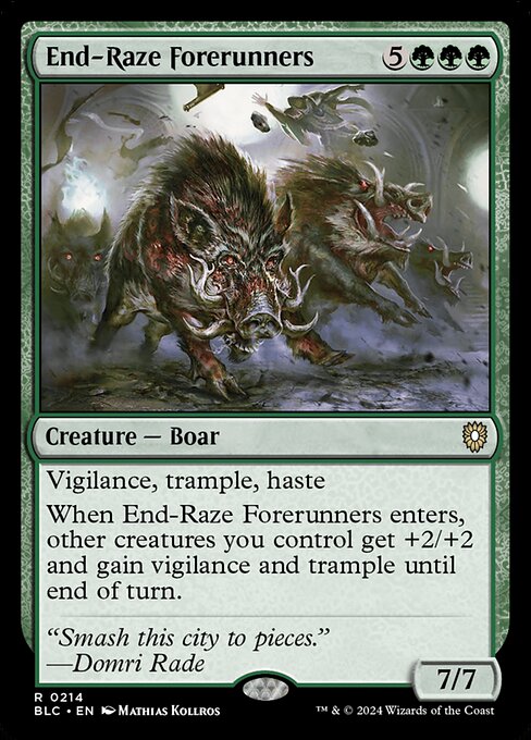 End-Raze Forerunners [Bloomburrow Commander - 214]