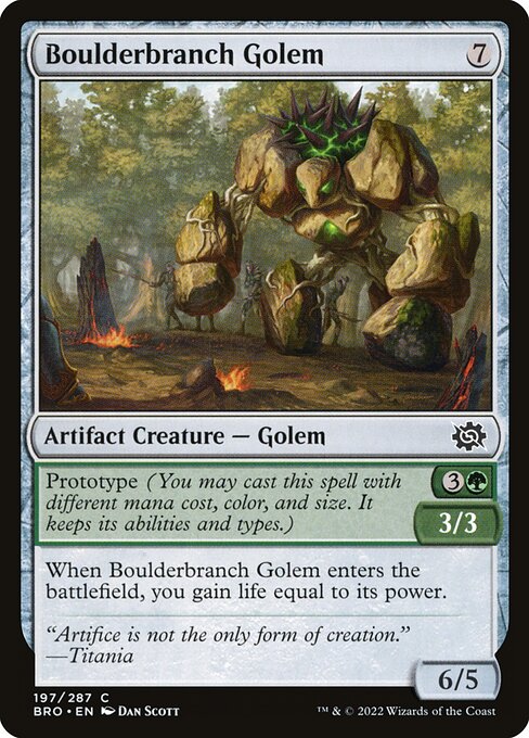 Boulderbranch Golem [The Brothers' War - 197]