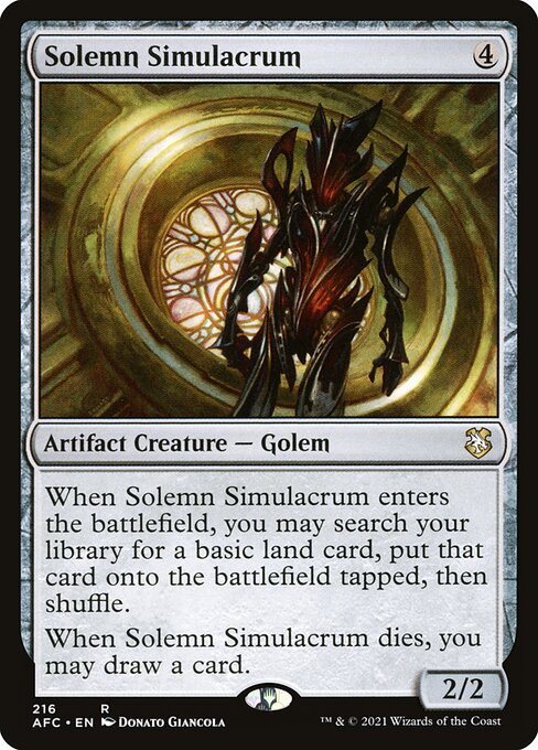 Solemn Simulacrum [Forgotten Realms Commander - 216]
