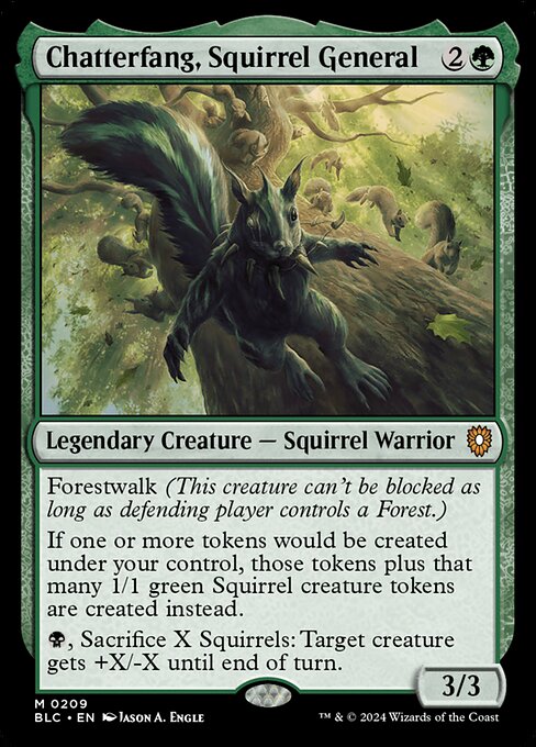 Chatterfang, Squirrel General [Bloomburrow Commander - 209]
