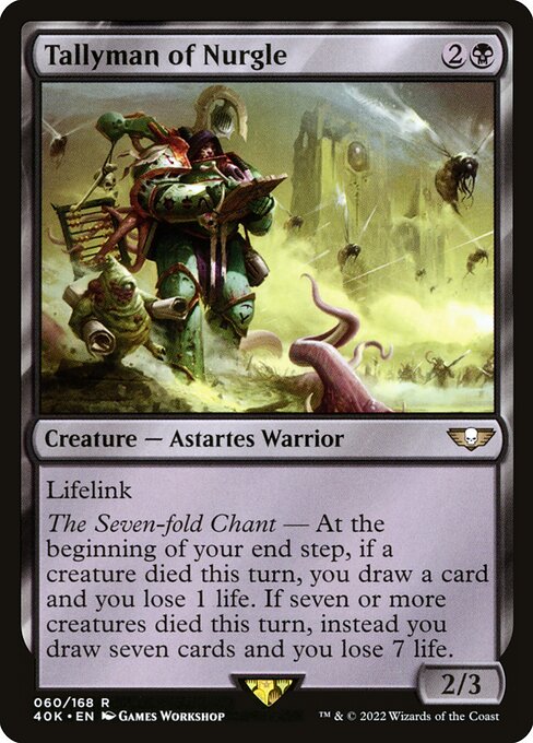 Tallyman of Nurgle [Warhammer 40,000 Commander - 60]