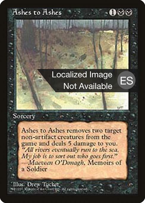 Ashes to Ashes [Fourth Edition Foreign Black Border - 119]