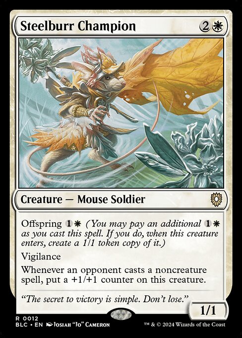 Steelburr Champion [Bloomburrow Commander - 12]