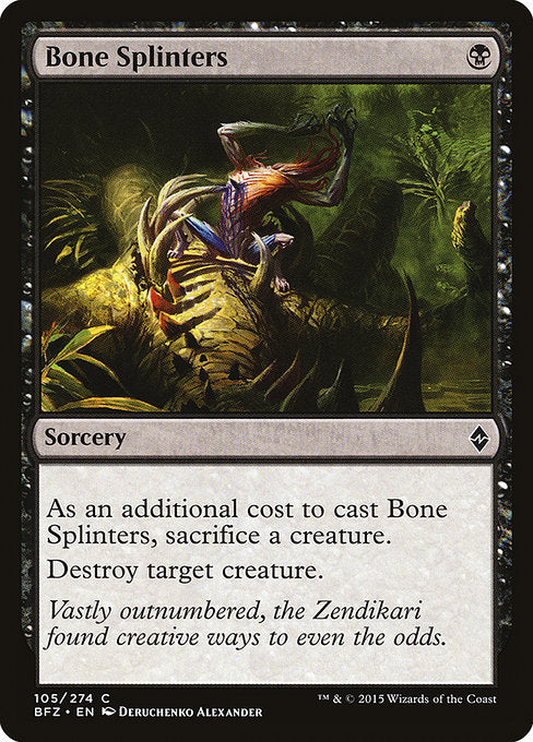 Bone Splinters [Battle for Zendikar - 105]