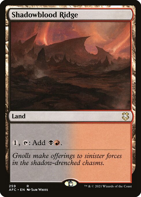 Shadowblood Ridge [Forgotten Realms Commander - 259]