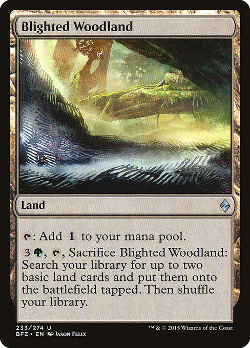 Blighted Woodland [Battle for Zendikar - 233]