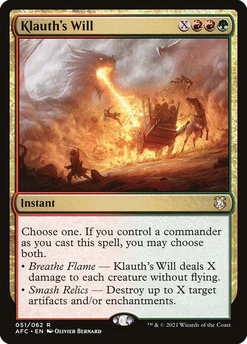 Klauth's Will [Forgotten Realms Commander - 51]