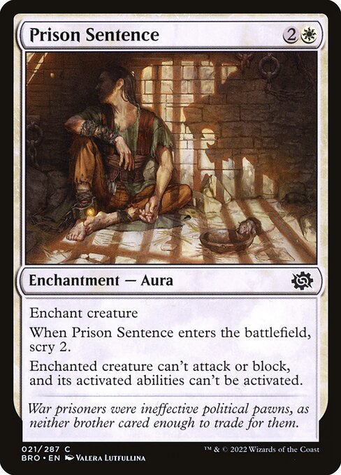 Prison Sentence [The Brothers' War - 21]