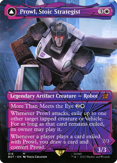 Prowl, Stoic Strategist // Prowl, Pursuit Vehicle [Transformers - 16]