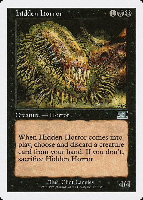 Hidden Horror [Classic Sixth Edition - 137]