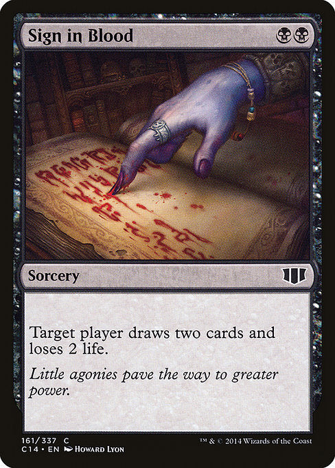 Sign in Blood [Commander 2014 - 161]