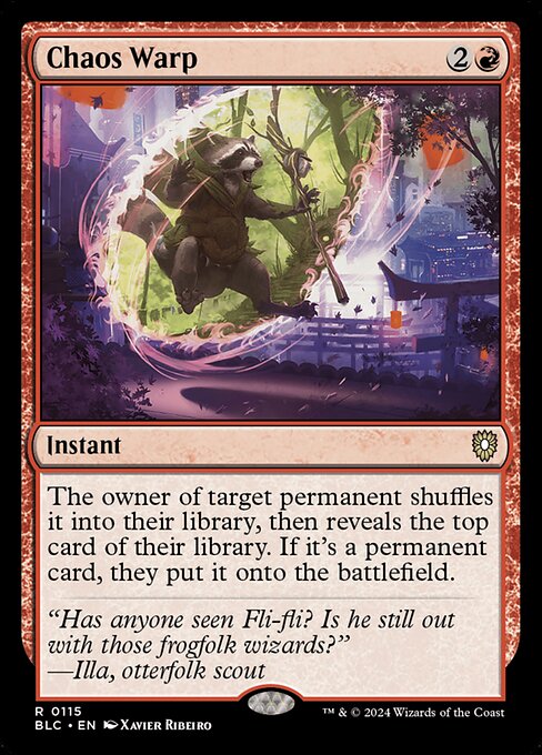 Chaos Warp [Bloomburrow Commander - 115]