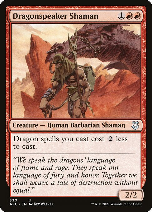 Dragonspeaker Shaman [Forgotten Realms Commander - 330]