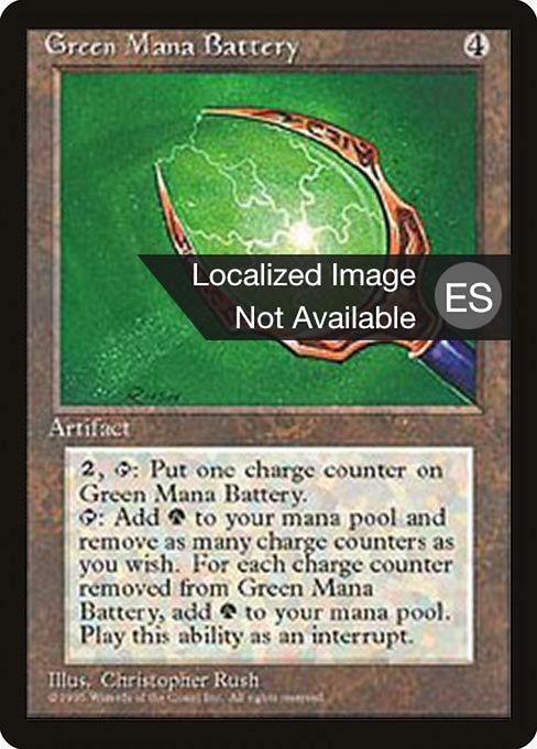 Green Mana Battery [Fourth Edition Foreign Black Border - 323]