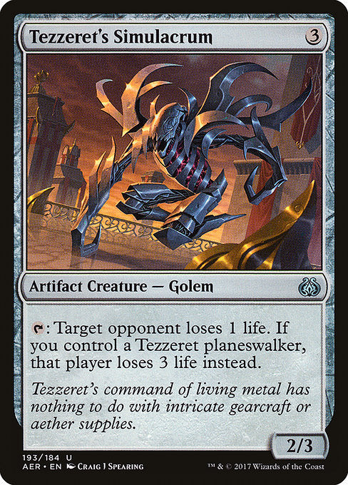 Tezzeret's Simulacrum [Aether Revolt - 193]