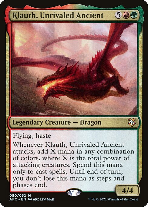 Klauth, Unrivaled Ancient [Forgotten Realms Commander - 50]