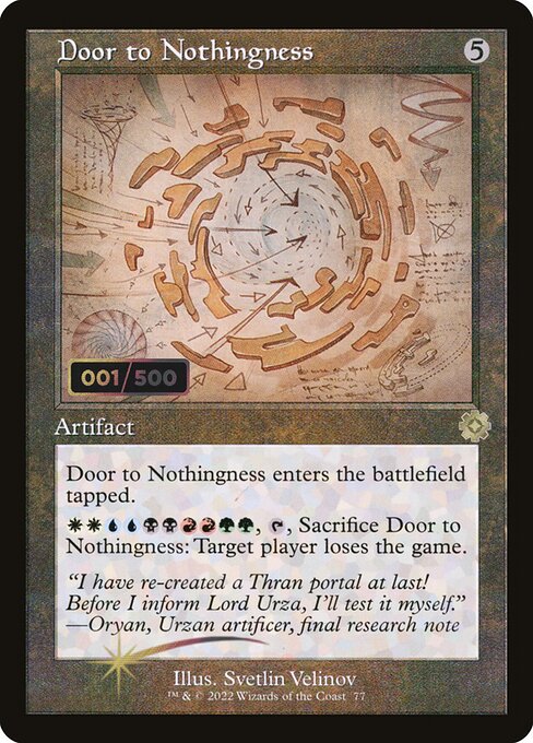 Door to Nothingness [The Brothers' War Retro Artifacts - 77z]