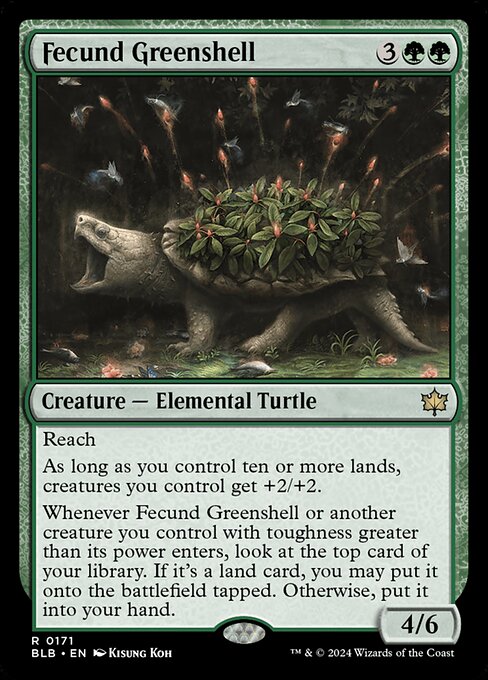 Fecund Greenshell [Bloomburrow - 171]