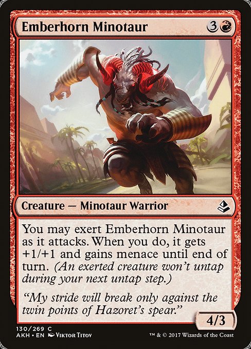 Emberhorn Minotaur [Amonkhet - 130]