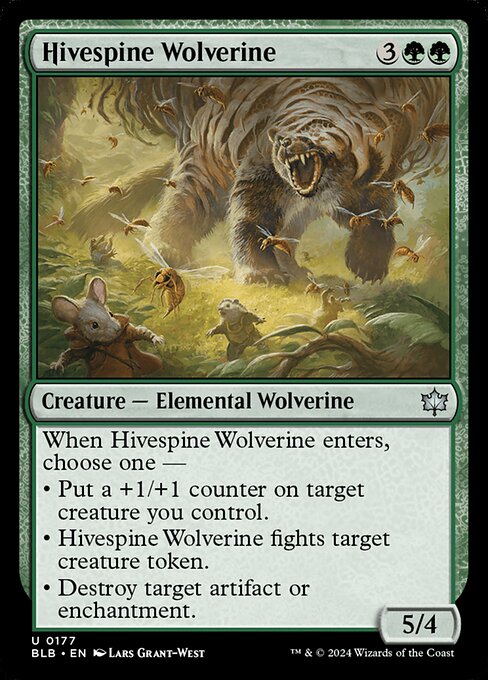 Hivespine Wolverine [Bloomburrow - 177]
