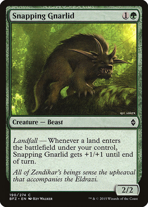 Snapping Gnarlid [Battle for Zendikar - 190]