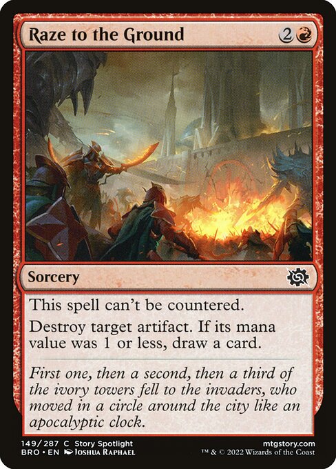 Raze to the Ground [The Brothers' War - 149]