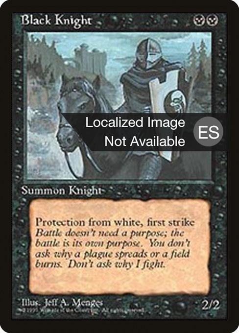 Black Knight [Fourth Edition Foreign Black Border - 121]