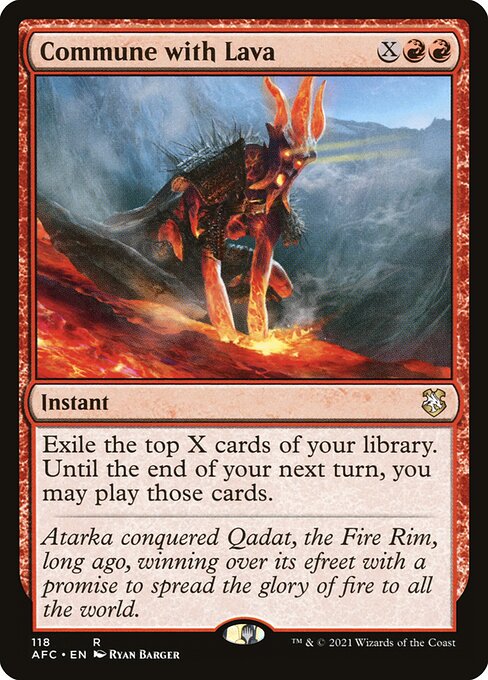 Commune with Lava [Forgotten Realms Commander - 118]