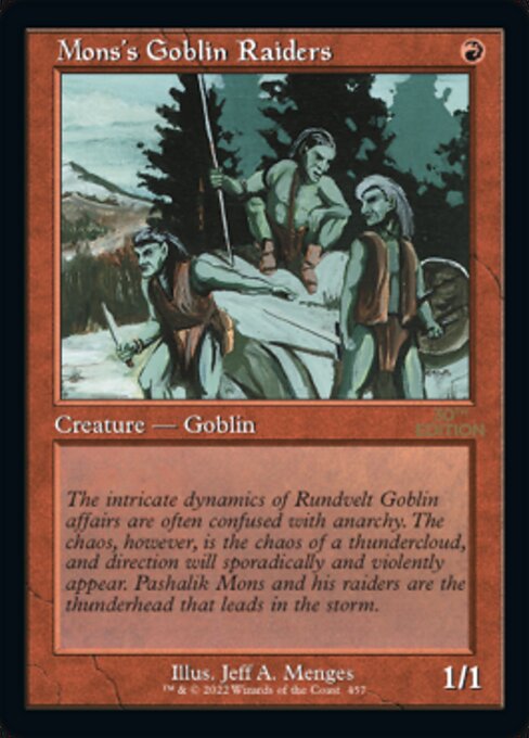 Mons's Goblin Raiders [30th Anniversary Edition - 457]