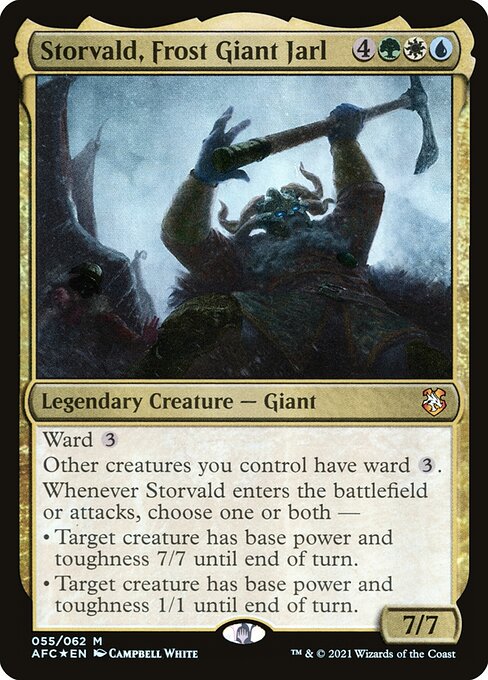 Storvald, Frost Giant Jarl [Forgotten Realms Commander - 55]