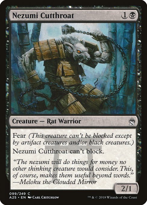 Nezumi Cutthroat [Masters 25 - 99]