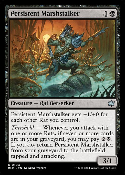 Persistent Marshstalker [Bloomburrow - 104]
