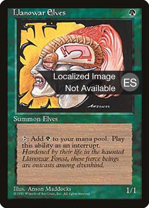 Llanowar Elves [Fourth Edition Foreign Black Border - 261]