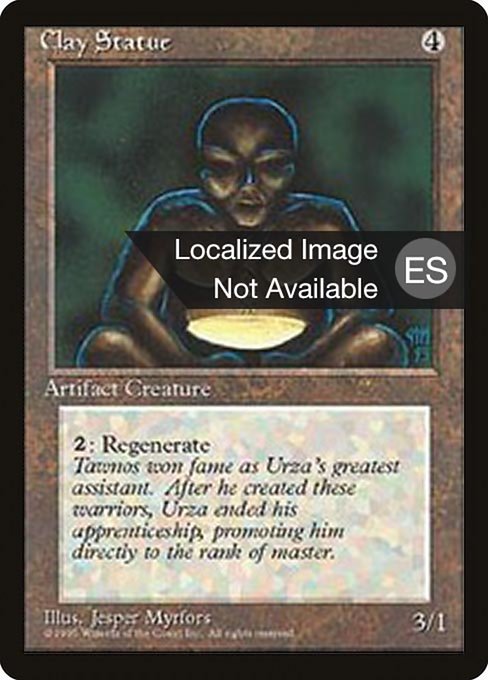 Clay Statue [Fourth Edition Foreign Black Border - 305]