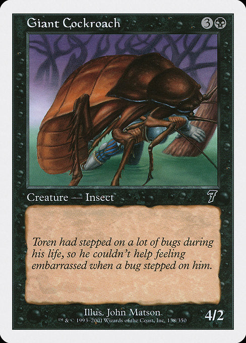 Giant Cockroach [Seventh Edition - 138]