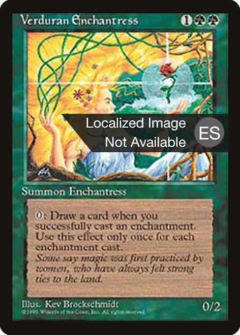 Verduran Enchantress [Fourth Edition Foreign Black Border - 281]