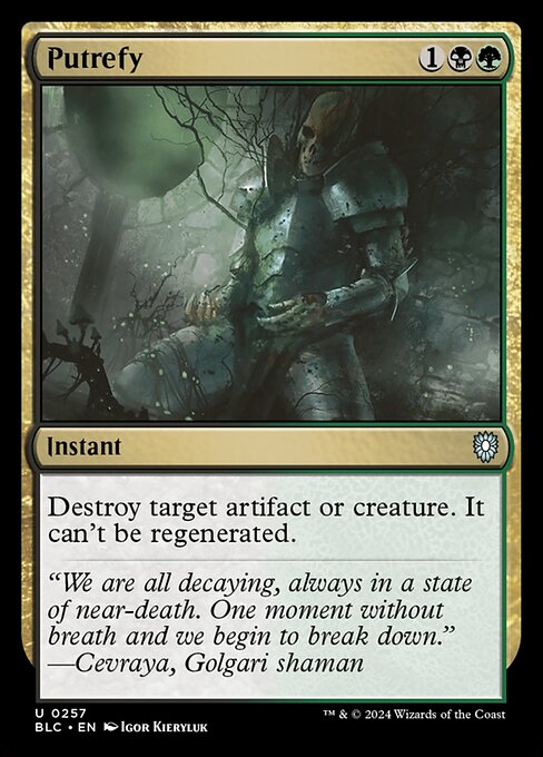 Putrefy [Bloomburrow Commander - 257]