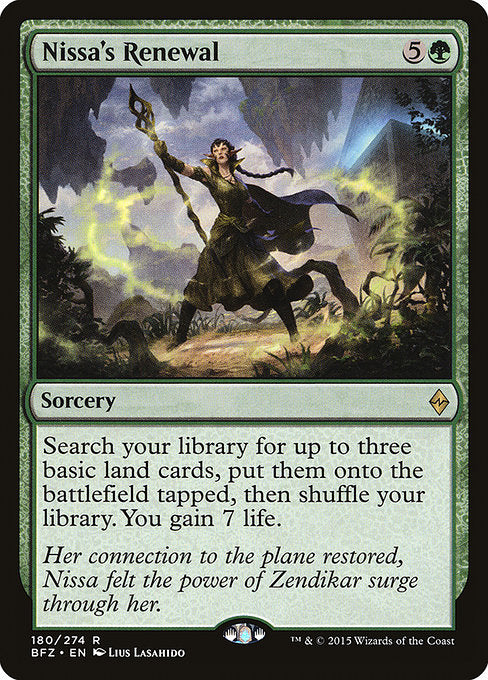 Nissa's Renewal [Battle for Zendikar - 180]
