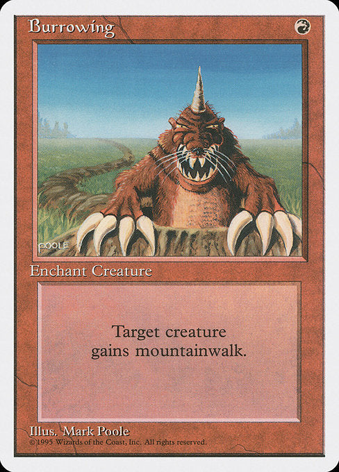 Burrowing [Fourth Edition - 180]