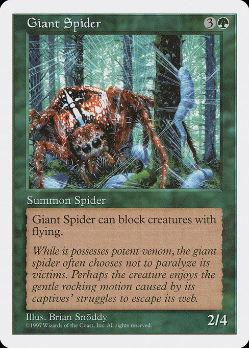 Giant Spider [Fifth Edition - 300]