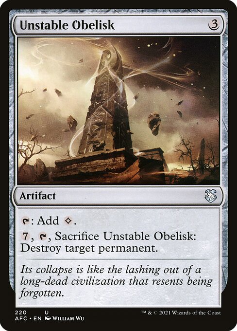 Unstable Obelisk [Forgotten Realms Commander - 220]