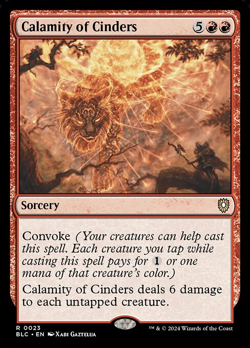 Calamity of Cinders [Bloomburrow Commander - 23]